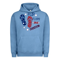Pigment Pebble Blue Flip Flops and Freedom Urban Hoodie - Bettercallsaul