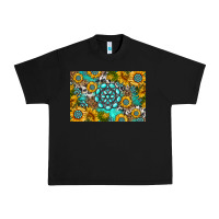 Black western turquoise and sunflowers skinny metal can holder Urban Heavy Tee - HRA Design Shop