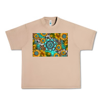 Burro western turquoise and sunflowers skinny metal can holder Urban Heavy Tee - HRA Design Shop