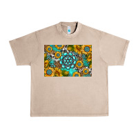 French Oak western turquoise and sunflowers skinny metal can holder Urban Heavy Tee - HRA Design Shop