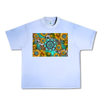 Grape Ice western turquoise and sunflowers skinny metal can holder Urban Heavy Tee - HRA Design Shop