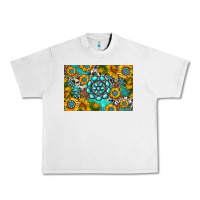 Lunar Rock western turquoise and sunflowers skinny metal can holder Urban Heavy Tee - HRA Design Shop
