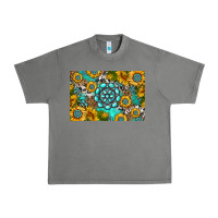 Tornado western turquoise and sunflowers skinny metal can holder Urban Heavy Tee - HRA Design Shop
