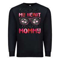 Black sorry ladies my heart belongs to mommy Premium Sweatshirt - MaliasSmallBusiness