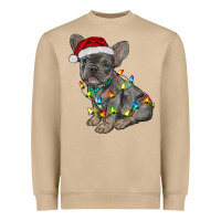 Mushroom christmas french bulldog Heavyweight Sweatshirt - RanaPortraitStore