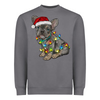 Storm christmas french bulldog Heavyweight Sweatshirt - RanaPortraitStore
