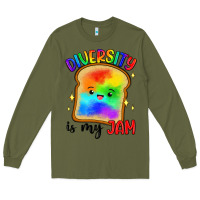 Army Green diversity is my jam Long Sleeve Tee - Artiststas