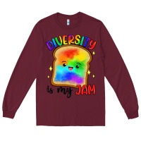 Burgundy diversity is my jam Long Sleeve Tee - Artiststas