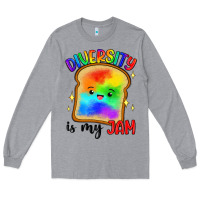 Heather Grey diversity is my jam Long Sleeve Tee - Artiststas