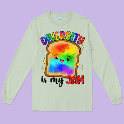 Diversity Is My Jam Long Sleeve Tee Designed By Artiststas