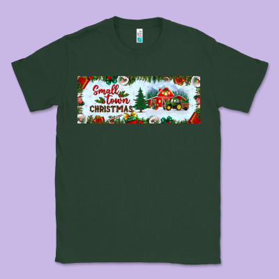 Small Town Christmas Classic Tee Designed By Bundleandbundleshop