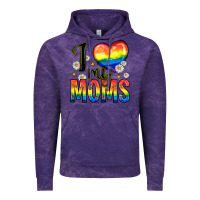 Cloud Purple i love my moms Vintage Hoodie - Zillion Design Studio