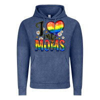Vintage Denim i love my moms Vintage Hoodie - Zillion Design Studio