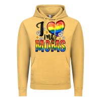 Vintage Mustard i love my moms Vintage Hoodie - Zillion Design Studio