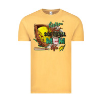 Vintage Mustard livin' that softball mom life Vintage Tee - Zillion Design Studio