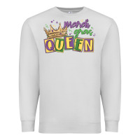 Dove Grey mardi gras queen Premium Sweatshirt - MaliasSmallBusiness