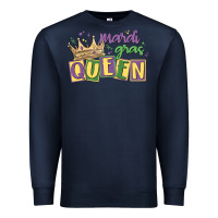 Navy mardi gras queen Premium Sweatshirt - MaliasSmallBusiness