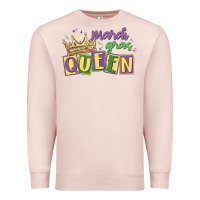 Pale Pink mardi gras queen Premium Sweatshirt - MaliasSmallBusiness