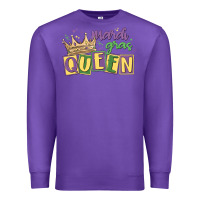 Purple mardi gras queen Premium Sweatshirt - MaliasSmallBusiness