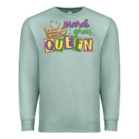 Seafoam mardi gras queen Premium Sweatshirt - MaliasSmallBusiness