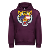 Mauve Wine America Merica Tiger Urban Hoodie - Bettercallsaul