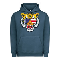 Pigment Midnight Navy America Merica Tiger Urban Hoodie - Bettercallsaul