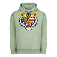 Pigment Oil Green America Merica Tiger Urban Hoodie - Bettercallsaul