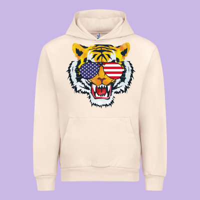 America Merica Tiger Urban Hoodie Designed By Bettercallsaul