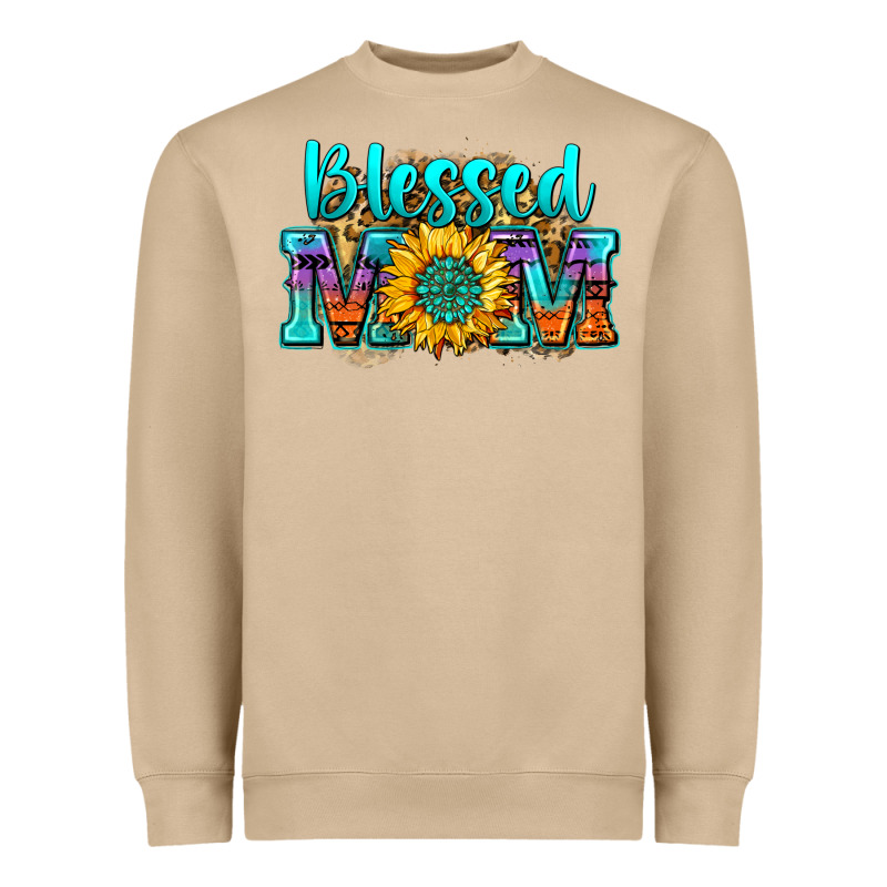 Blessed Mom Sunflower Heavyweight Sweatshirt by Zillion Design Studio | Teevron