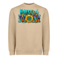 Mushroom blessed mom sunflower Heavyweight Sweatshirt - Zillion Design Studio