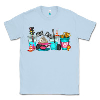 Dusty Blue race day coffe cup Classic Tee - AdoDesignShop