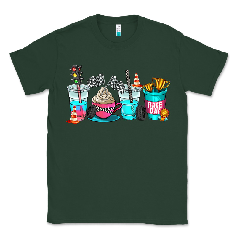 Race Day Coffe Cup Classic Tee by AdoDesignShop | Teevron