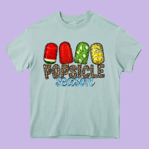 Popsicle Season Heavy Core Tee Designed By Racoondesign
