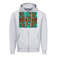 Heather Grey indian headdress Zipper Hoodie - Artiststas