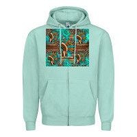 Seafoam indian headdress Zipper Hoodie - Artiststas