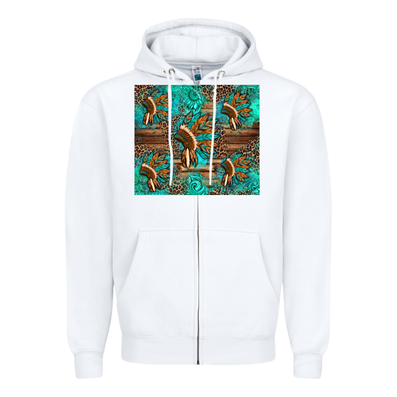 Indian Headdress Zipper Hoodie by Artiststas | Teevron