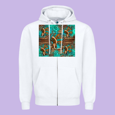 Indian Headdress Zipper Hoodie Designed By Artiststas