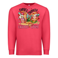 Cardinal cupids favorite lunch lady Premium Sweatshirt - MaliasSmallBusiness