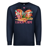 Navy cupids favorite lunch lady Premium Sweatshirt - MaliasSmallBusiness