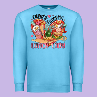 Cupids Favorite Lunch Lady Premium Sweatshirt Designed By Maliassmallbusiness
