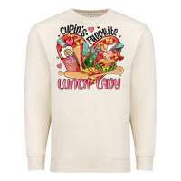 Sandshell cupids favorite lunch lady Premium Sweatshirt - MaliasSmallBusiness