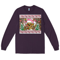 Plum pink skeleton  christmas Long Sleeve Tee - AdoDesignShop