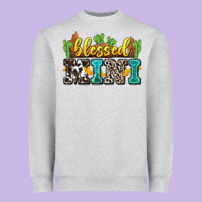 Blessed Mini Heavyweight Sweatshirt Designed By Zillion Design Studio