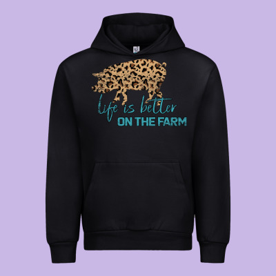 Life Is Better On The Farm Urban Hoodie Designed By Bettercallsaul