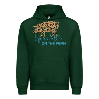 Forest Green Life is Better on the Farm Urban Hoodie - Bettercallsaul