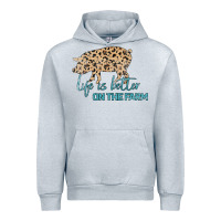 Heather Grey Life is Better on the Farm Urban Hoodie - Bettercallsaul