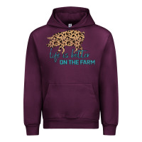 Mauve Wine Life is Better on the Farm Urban Hoodie - Bettercallsaul