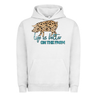 Pigment Lunar Rock Life is Better on the Farm Urban Hoodie - Bettercallsaul