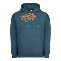 Pigment Midnight Navy Life is Better on the Farm Urban Hoodie - Bettercallsaul