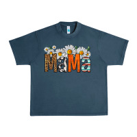 Midnight Navy western daisies mama Urban Heavy Tee - HRA Design Shop